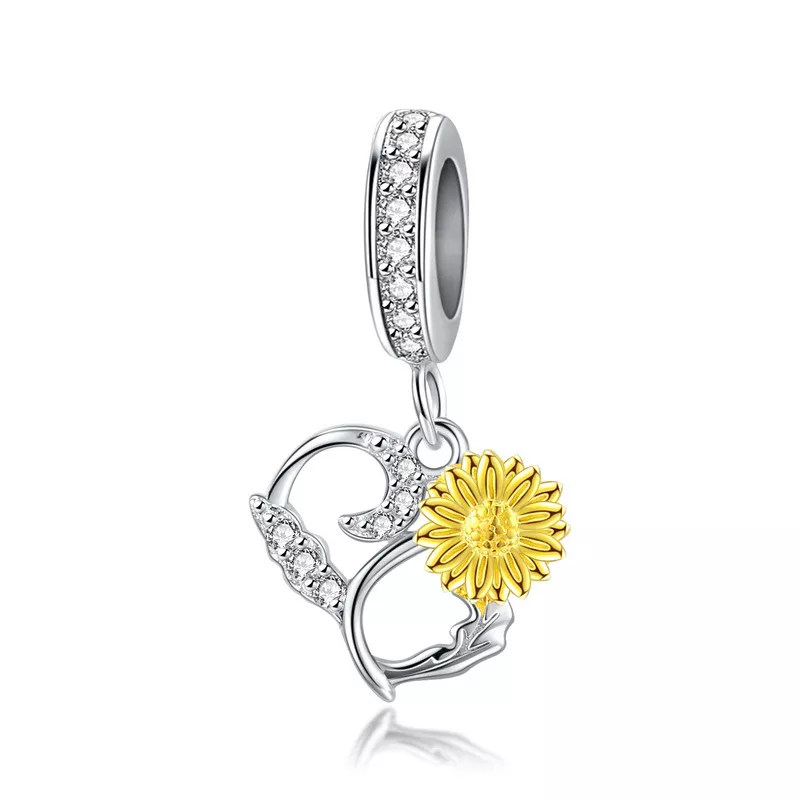 Charm Pendente Sol brilhante estilo Pandora - BSC285