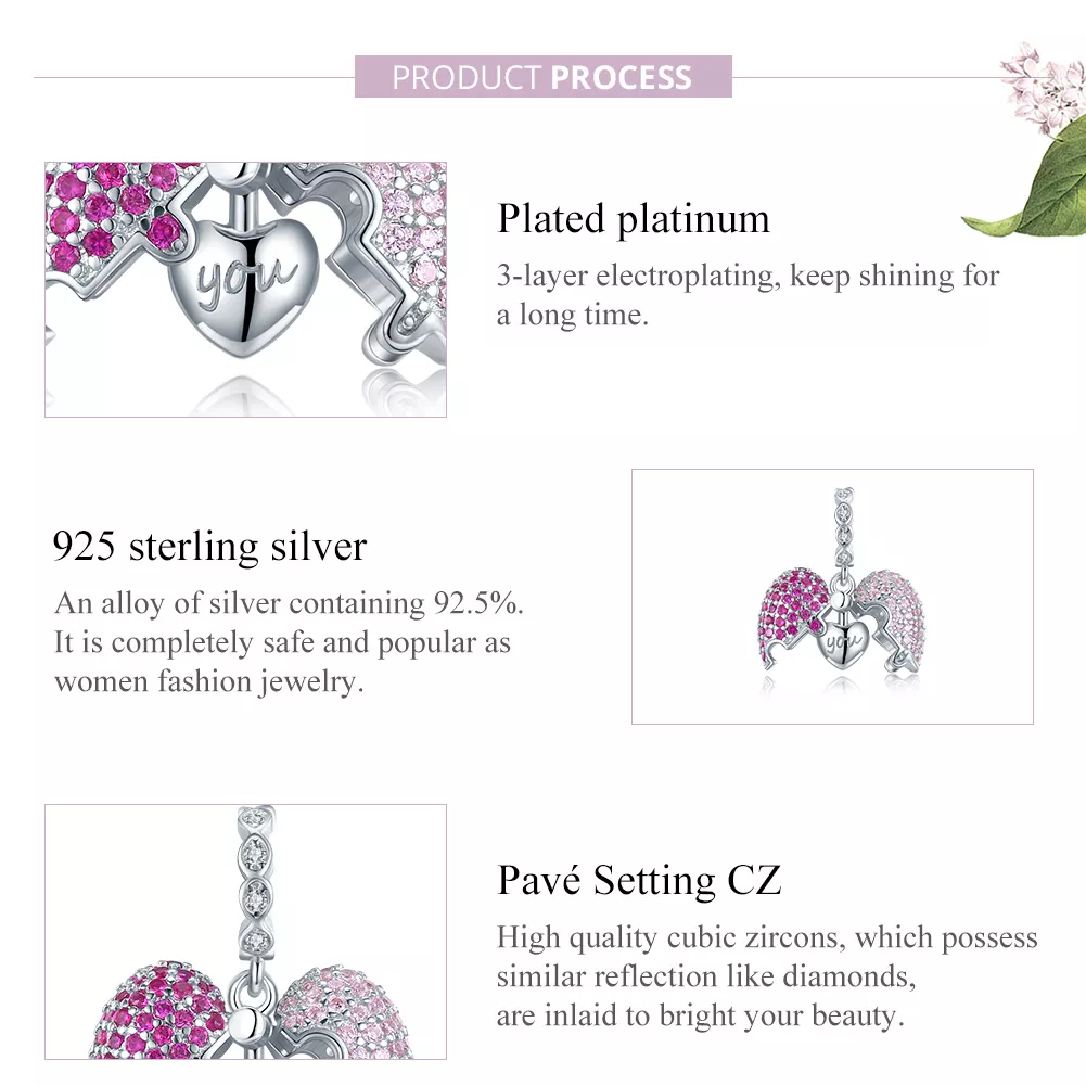 Charm Pendente Só você life Pandora - BSC282