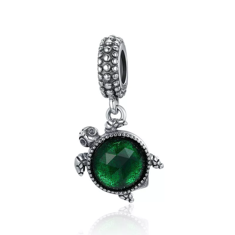Charm Pendente tartaruga verde estilo Pandora - SCC281
