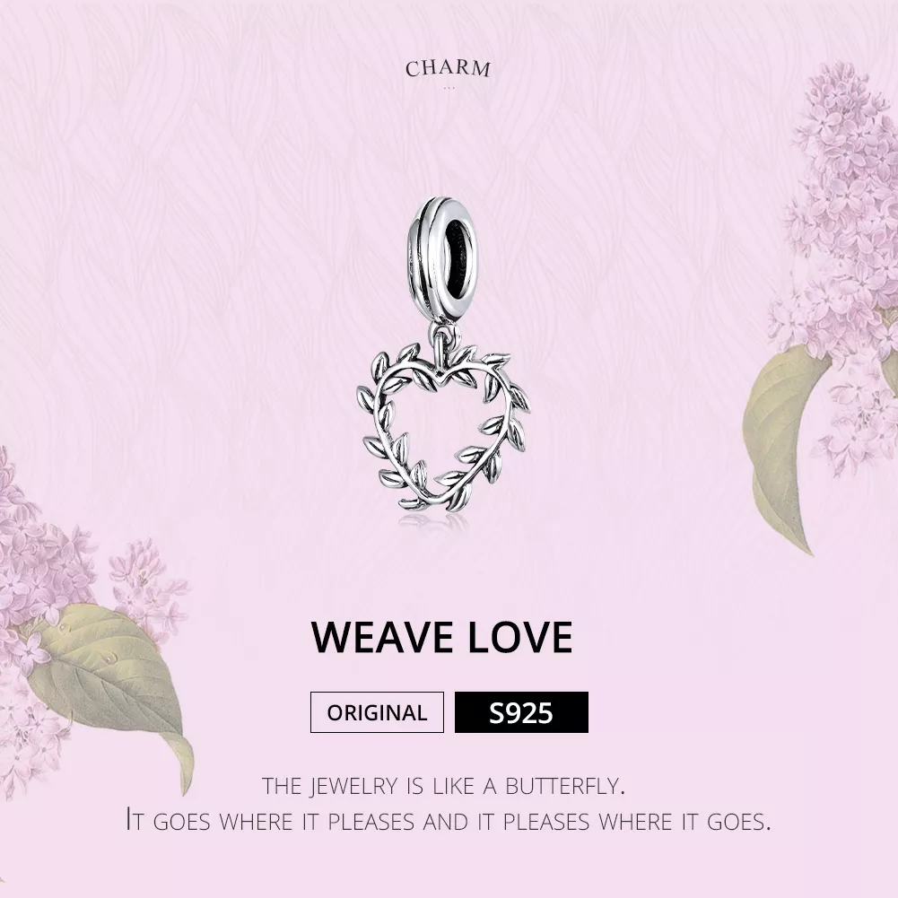 Charm Pendente Tecer Amor estilo Pandora - SCC1520