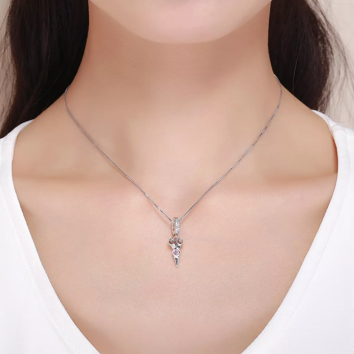 Charm Pendente Tesouras de cabeleireiro pequenas estilo Pandora - SCC656