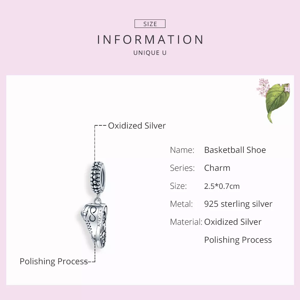 Charm Pendente Tênis de corrida estilo Pandora - SCC1541