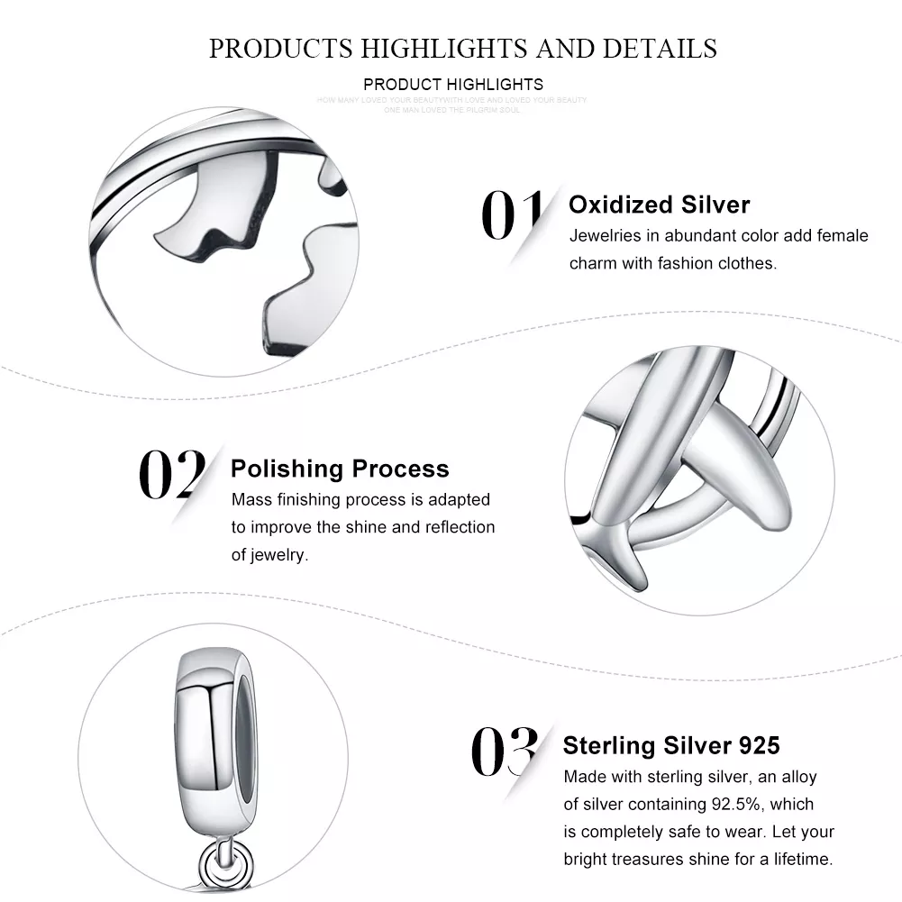 Charm Pendente Um sonho de viajar estilo Pandora - SCC242