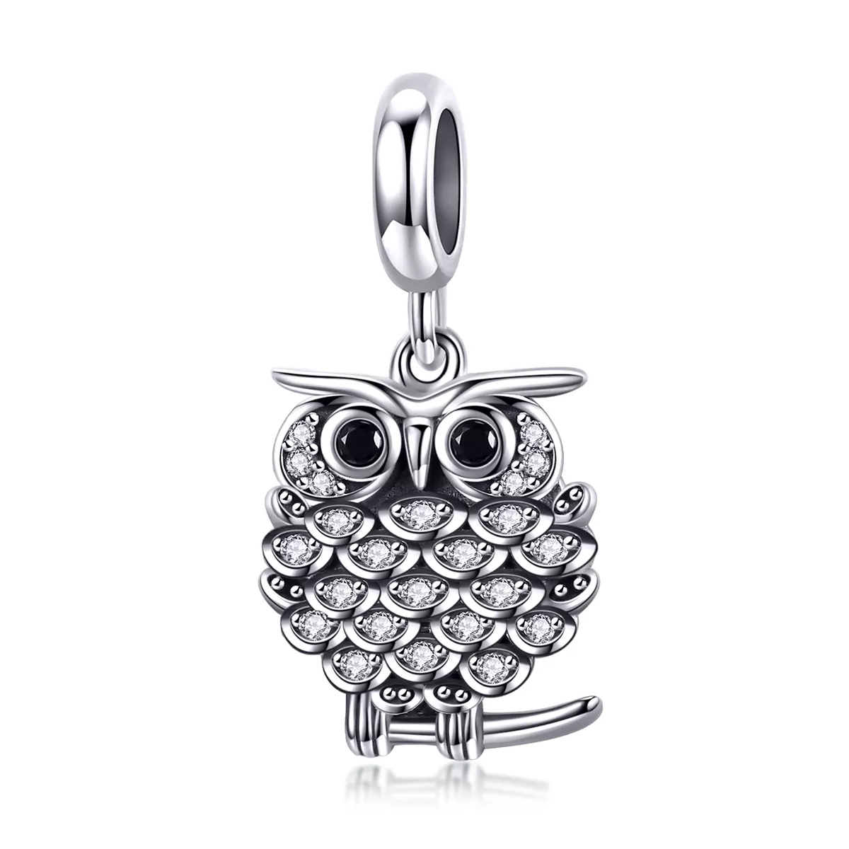 Charm Pendente Uma Coruja Brotando estilo Pandora - SCC949