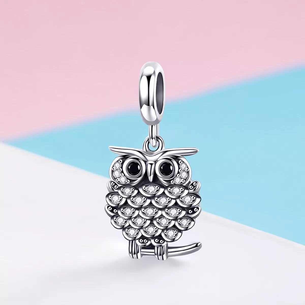 Charm Pendente Uma Coruja Brotando estilo Pandora - SCC949