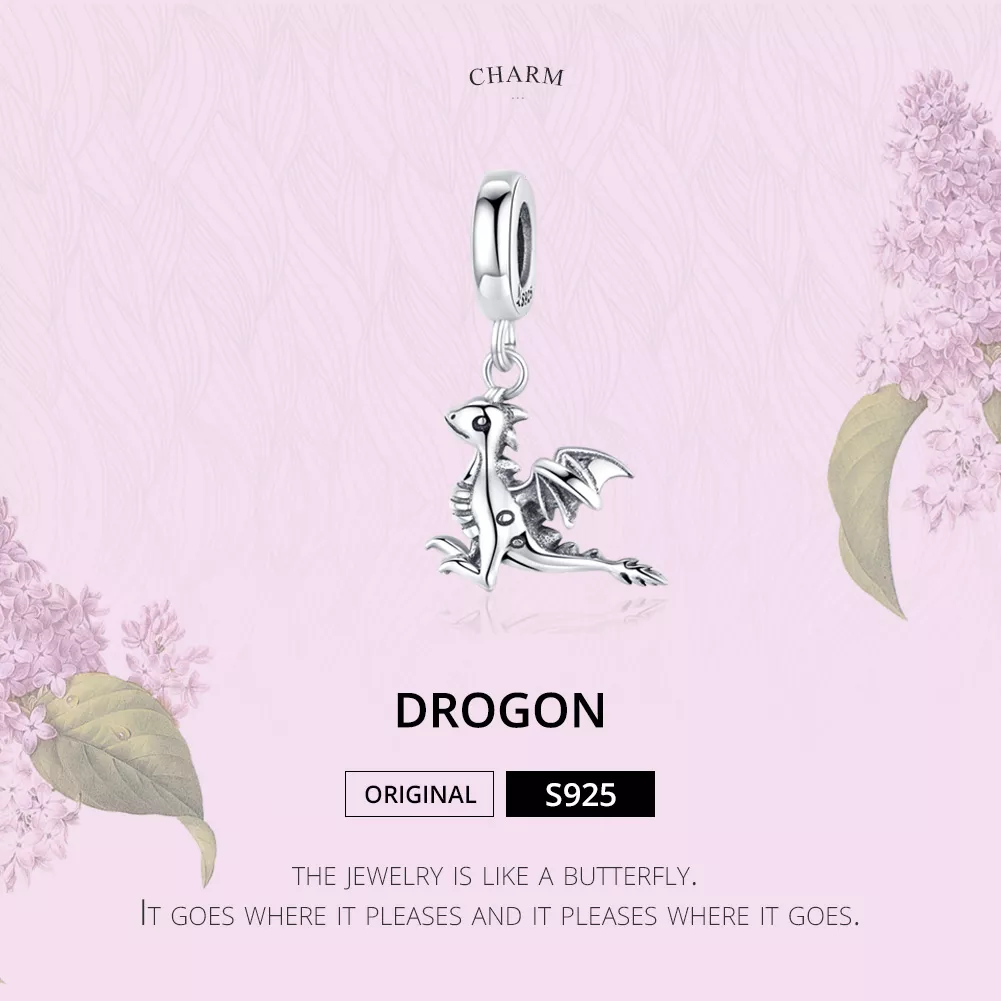 Charm Pendente Você é o Dragão Mágico estilo Pandora - SCC1322