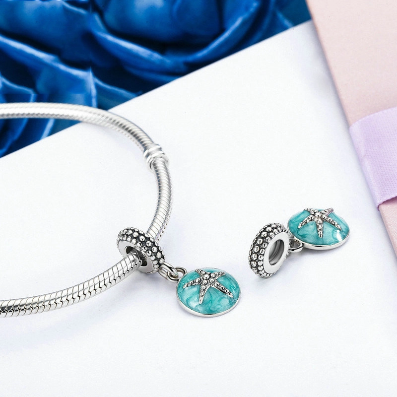 (imagem para) Charm Pendente Mar Azul estilo verão estilo Pandora - SCC136 - Visualizar 3