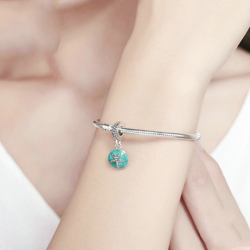 (imagem para) Charm Pendente Mar Azul estilo verão estilo Pandora - SCC136 - Visualizar 4