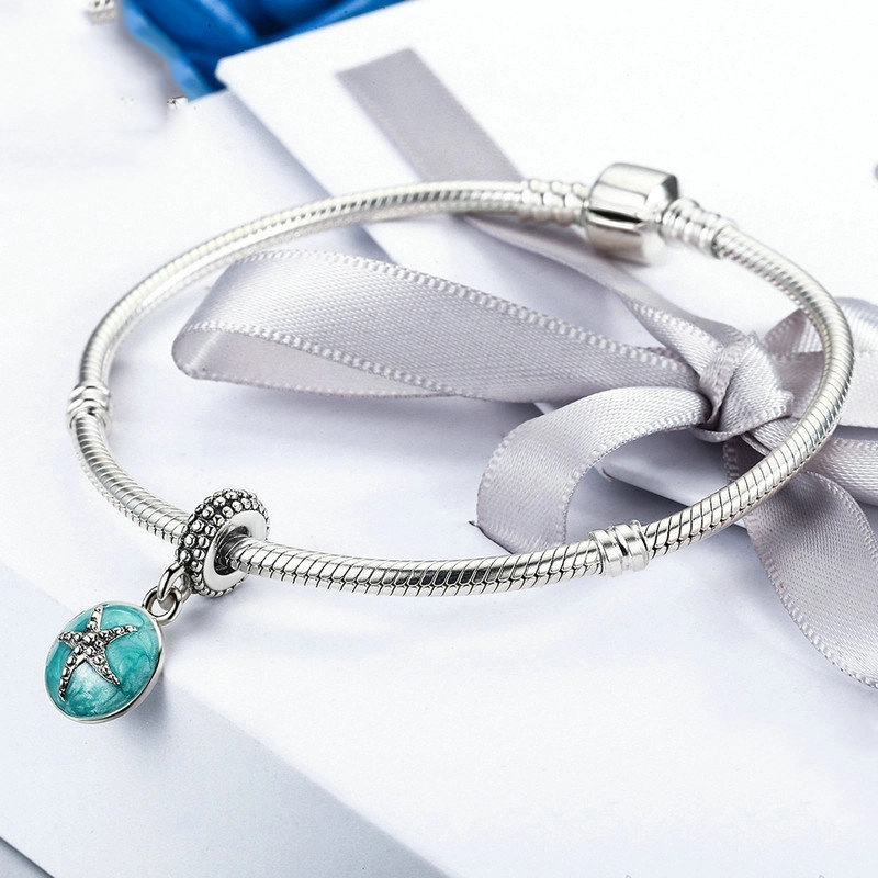 (imagem para) Charm Pendente Mar Azul estilo verão estilo Pandora - SCC136 - Visualizar 6