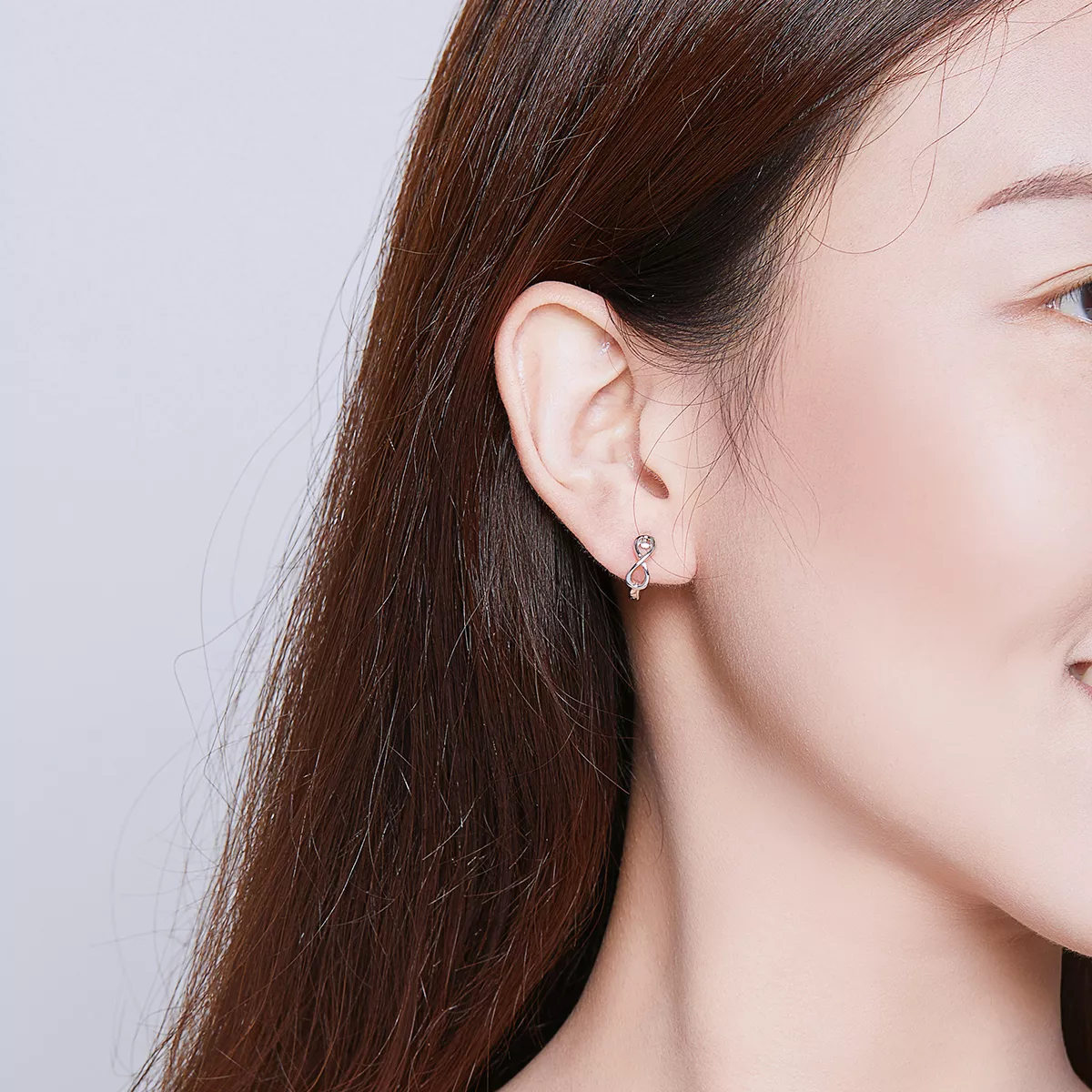 Brinco Argolas Amor infinito estilo Pandora - SCE743