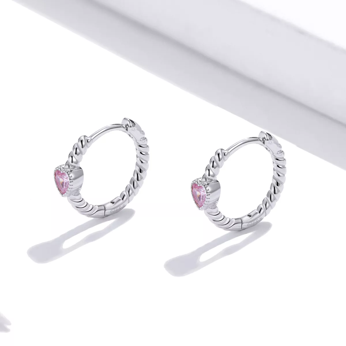 Brinco Argolas Amor puro estilo Pandora - SCE1081