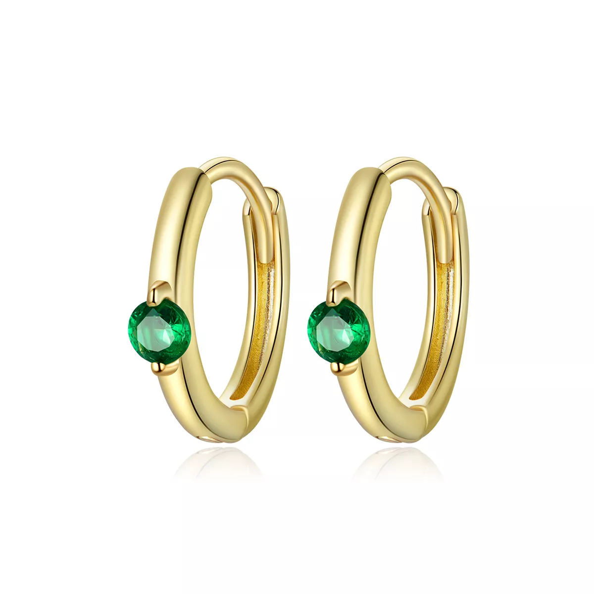 Brinco Argolas Bola estilo Pandora - SCE1050-GN