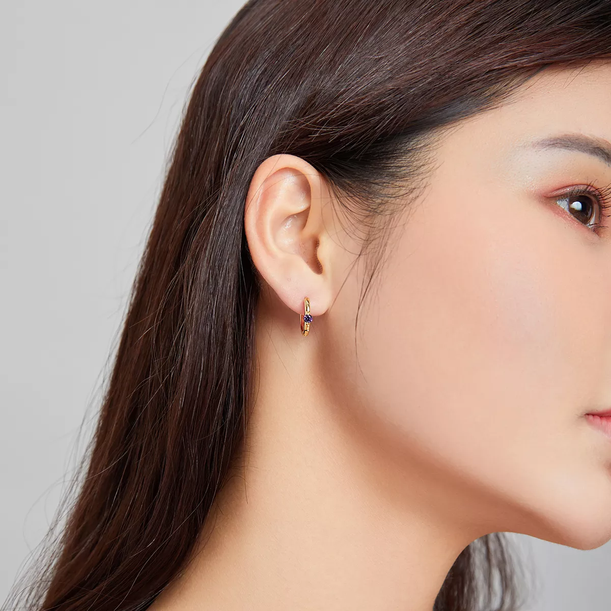 Brinco Argolas Bola estilo Pandora - SCE1050-VT