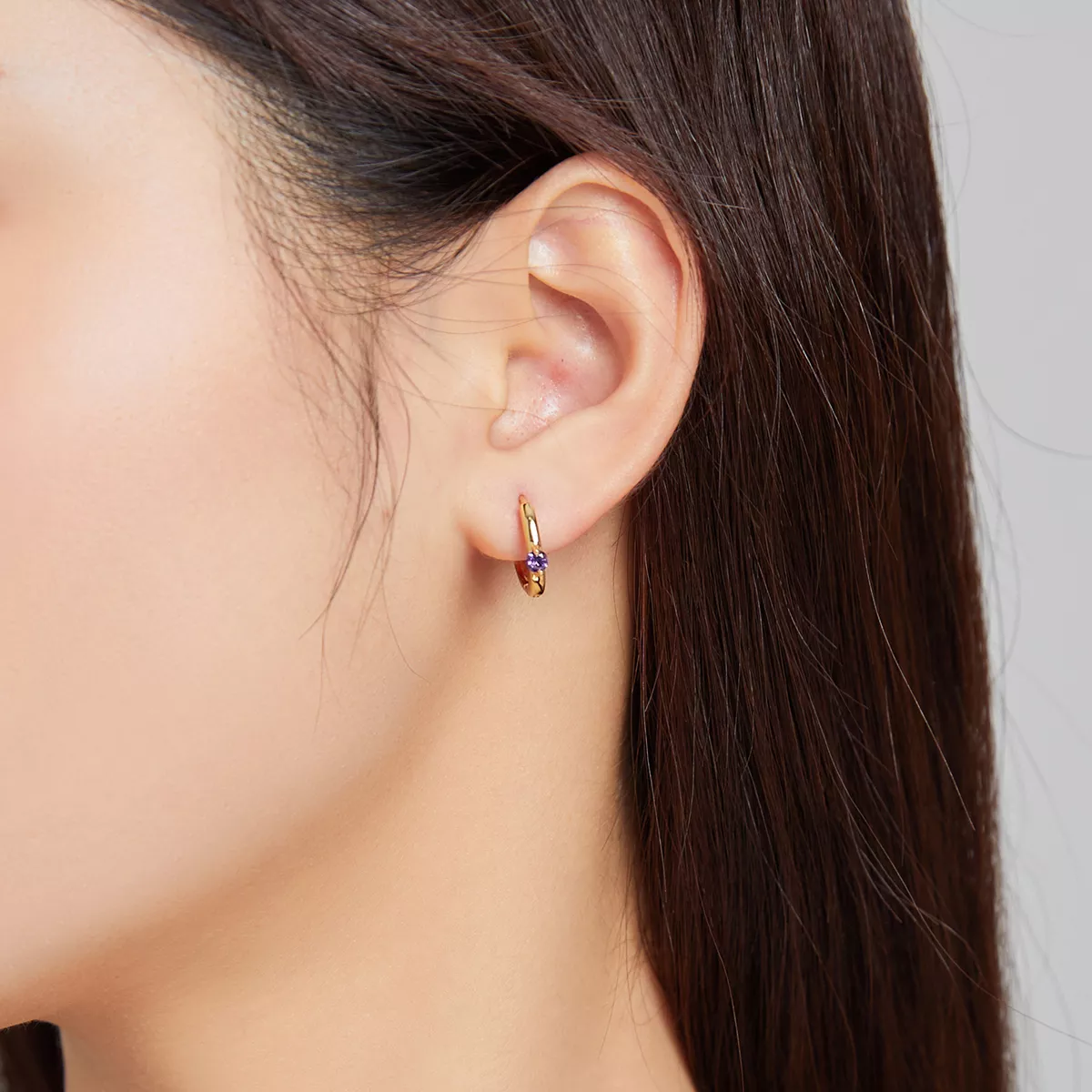 Brinco Argolas Bola estilo Pandora - SCE1050-VT