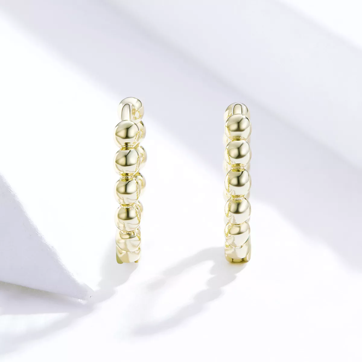 Brinco Argolas Bola pequena estilo Pandora - SCE807-B