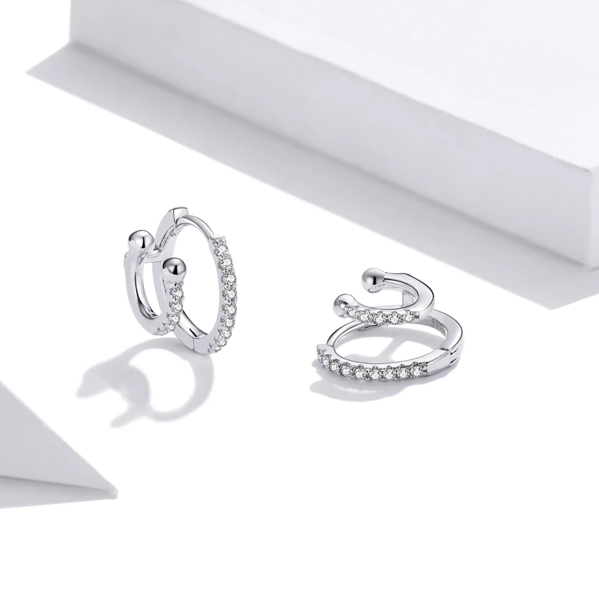 Brinco Argolas Brilhante estilo Pandora - SCE1118