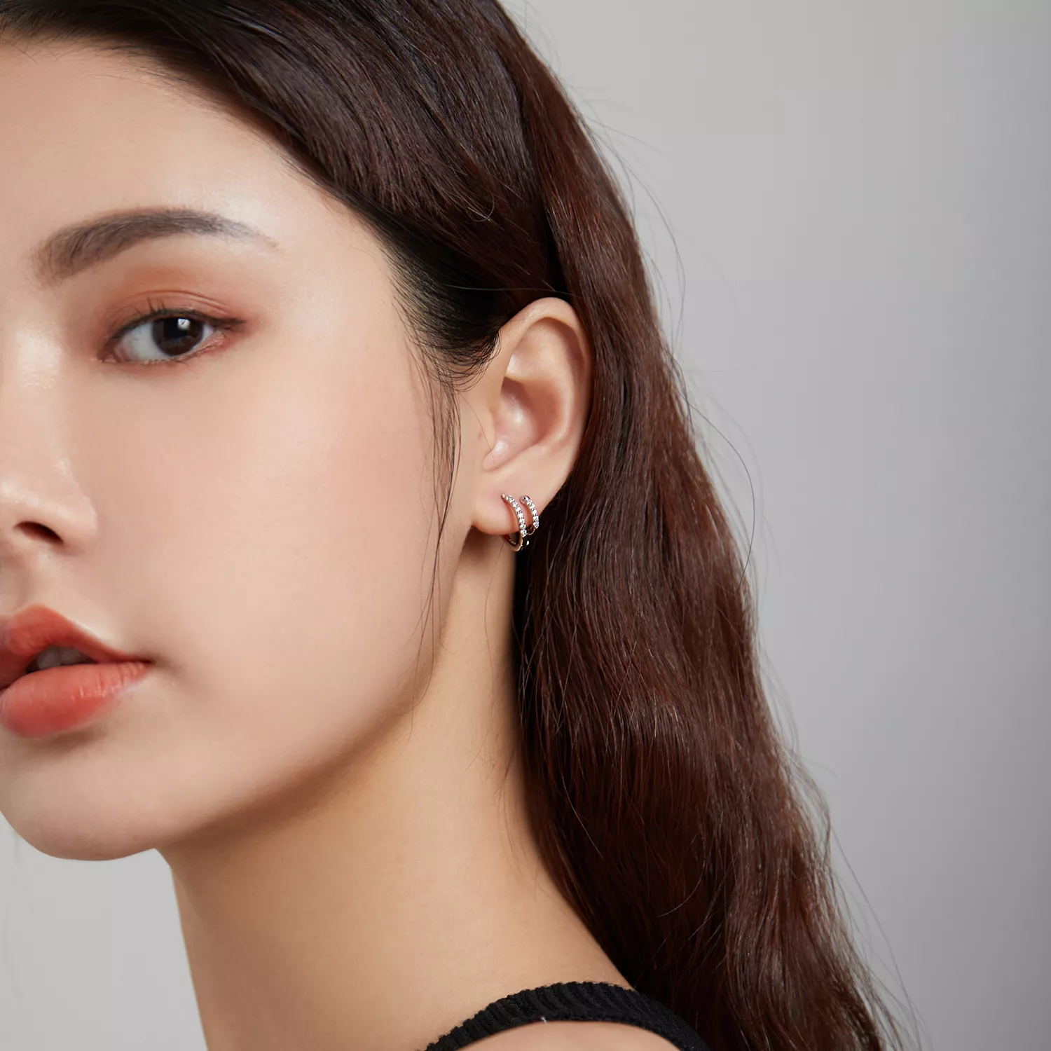 Brinco Argolas Brilhante estilo Pandora - SCE1118