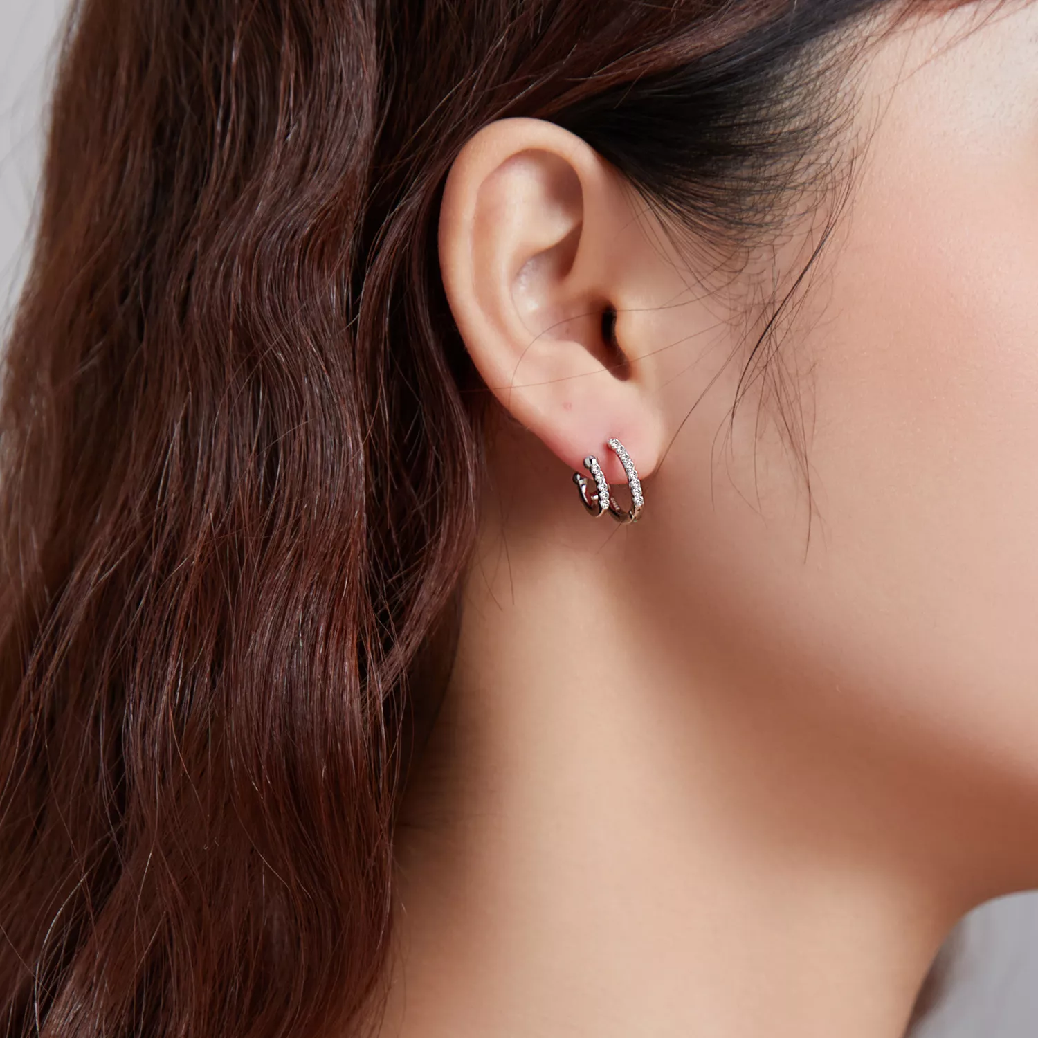 Brinco Argolas Brilhante estilo Pandora - SCE1118