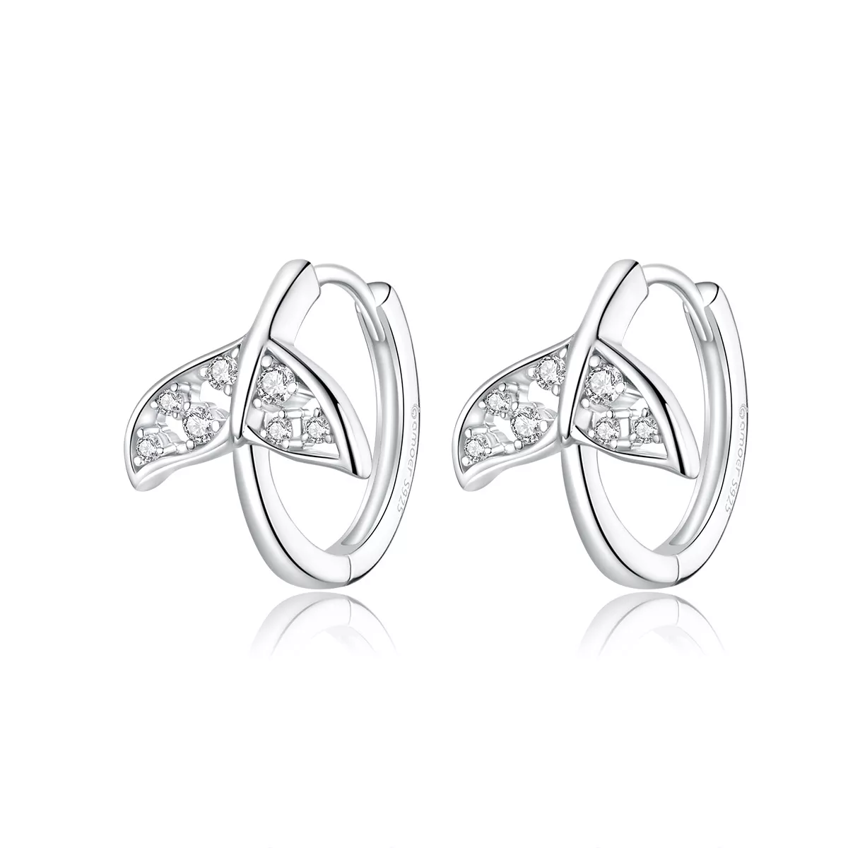 Brinco Argolas Cauda de sereia estilo Pandora - BSE259