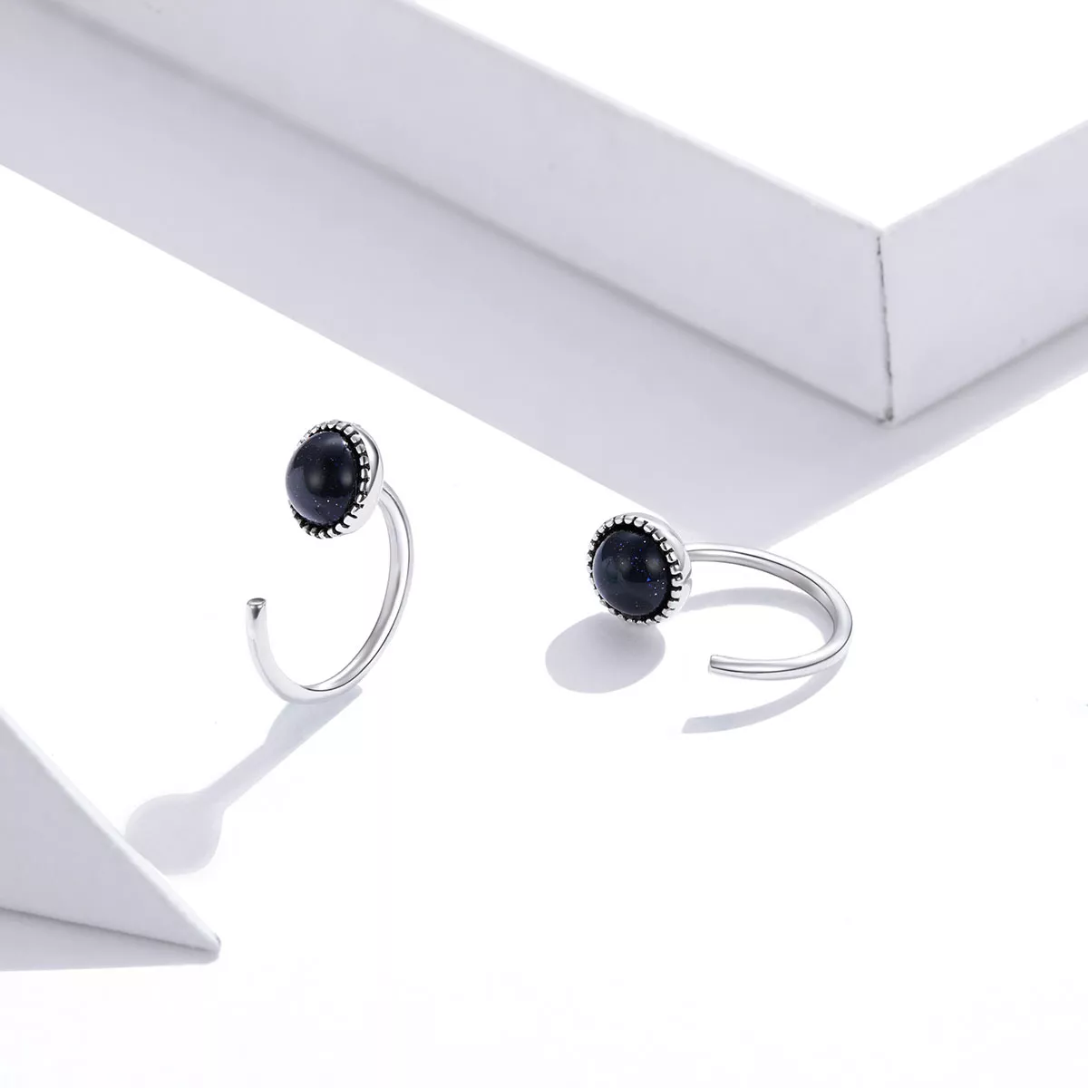 Brinco Argolas Deep Night Sky estilo Pandora - SCE950