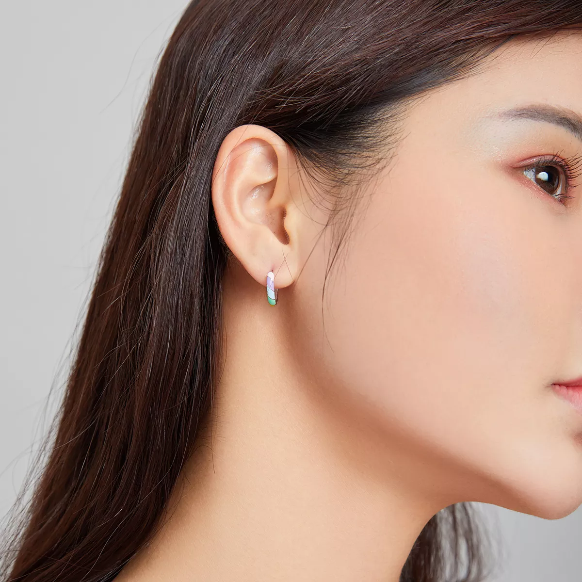 Brinco Argolas Deslumbrar estilo Pandora - SCE1085