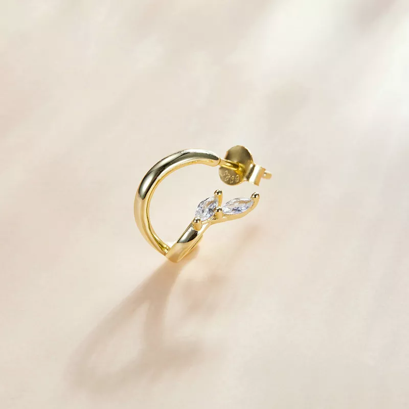 Brinco Argolas Diamante estilo Pandora - SCE1080