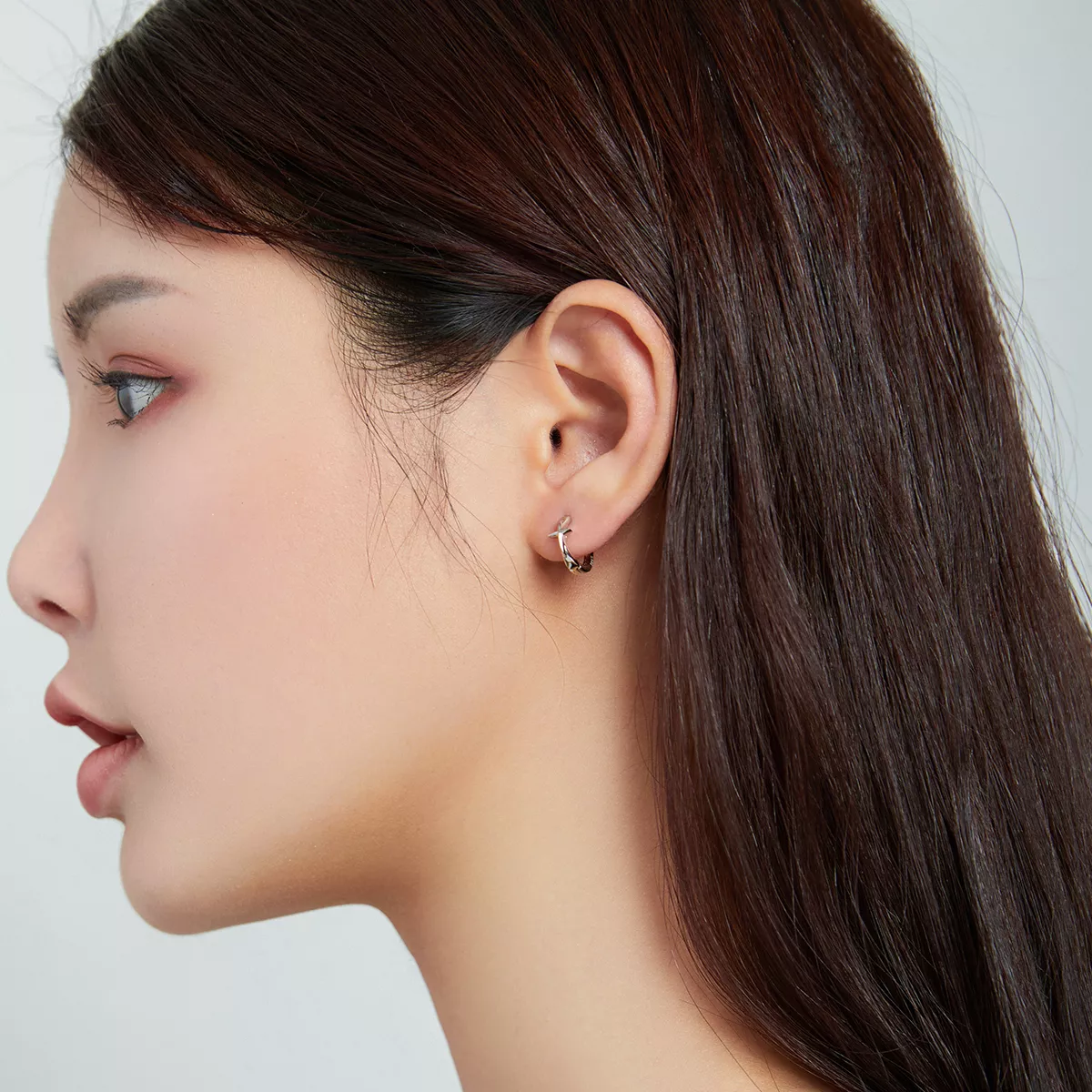 Brinco Argolas Estrela Brilhante estilo Pandora - SCE1045