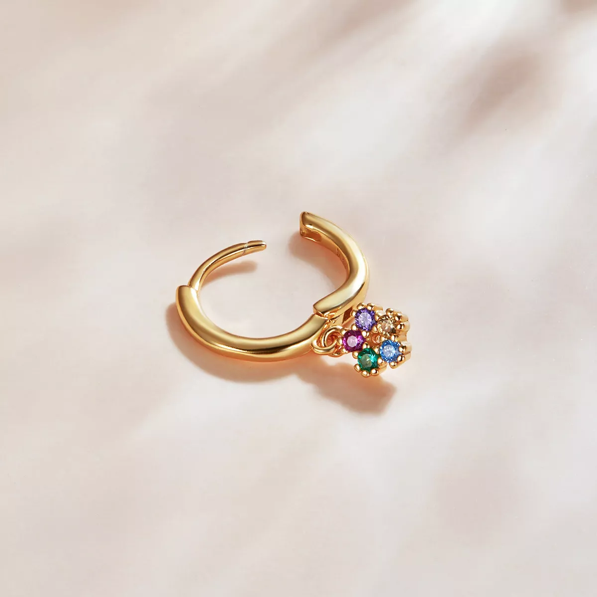 Brinco Argolas Flor misteriosa da Espanha estilo Pandora - SCE1150