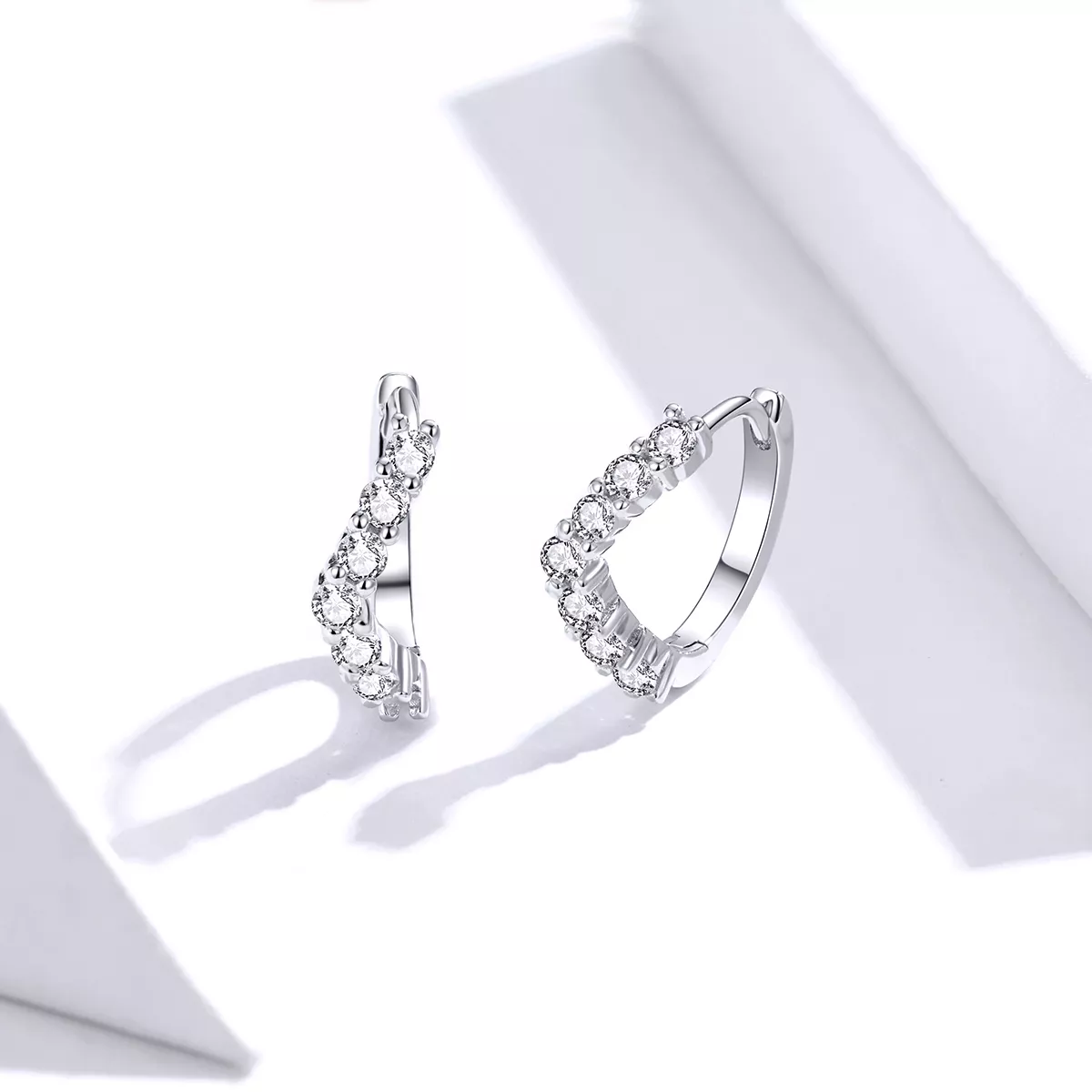 Brinco Argolas Geometria estilo Pandora - SCE844