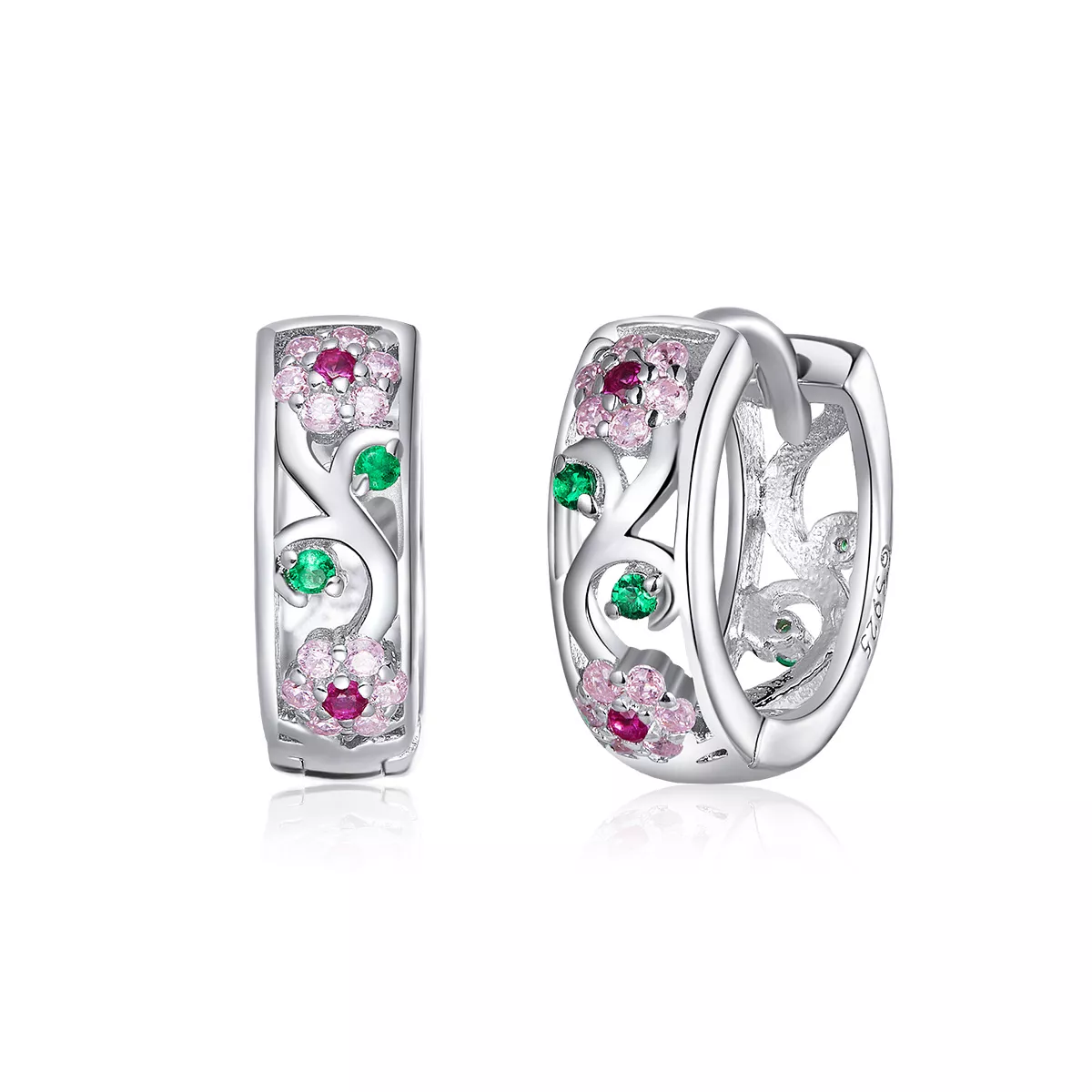 Brinco Argolas Jardim Secreto estilo Pandora - BSE403