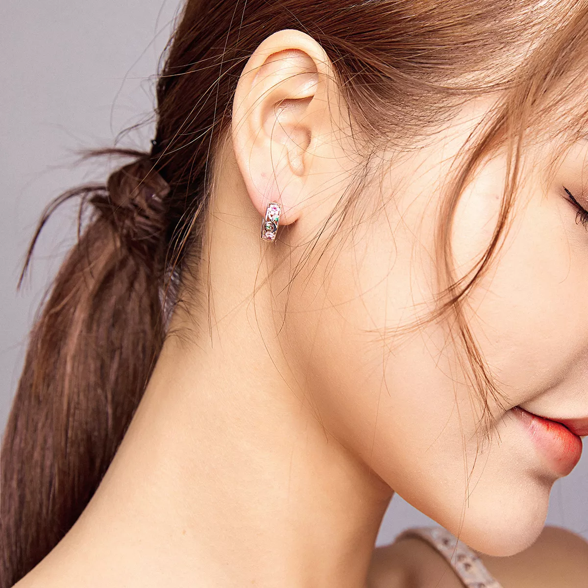 Brinco Argolas Jardim Secreto estilo Pandora - BSE403