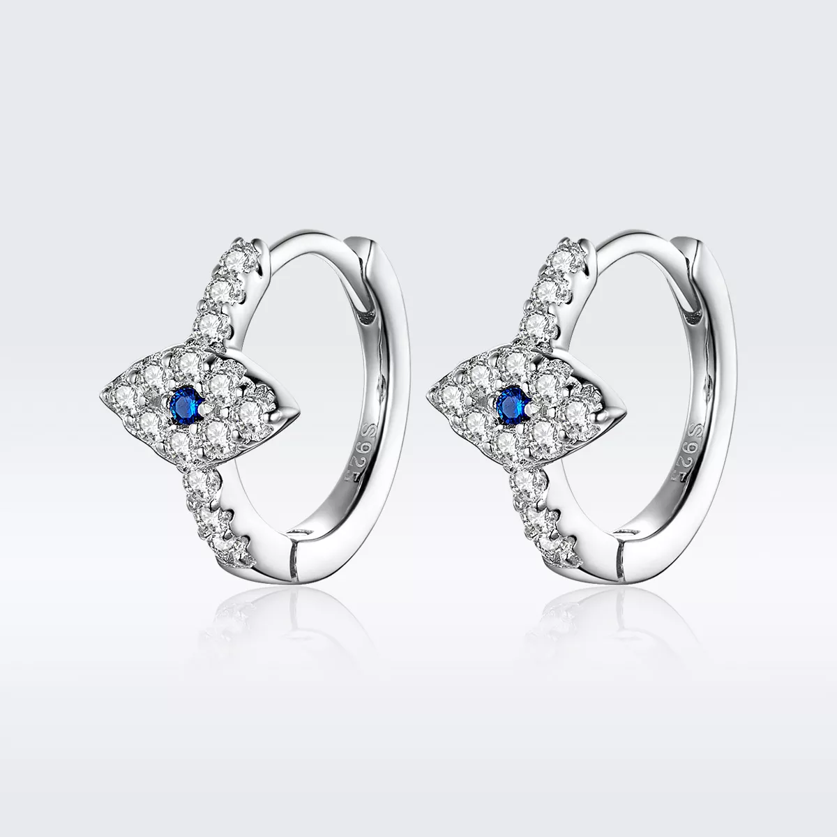 Brinco Argolas Olho do diabo estilo Pandora - SCE783-A