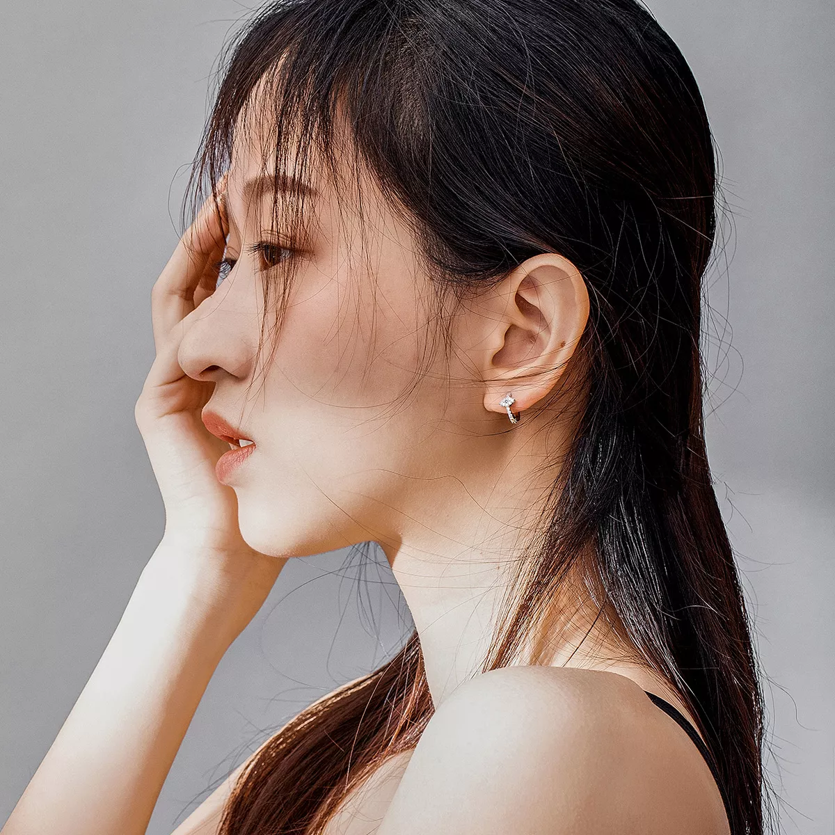 Brinco Argolas Olho do diabo estilo Pandora - SCE783-A