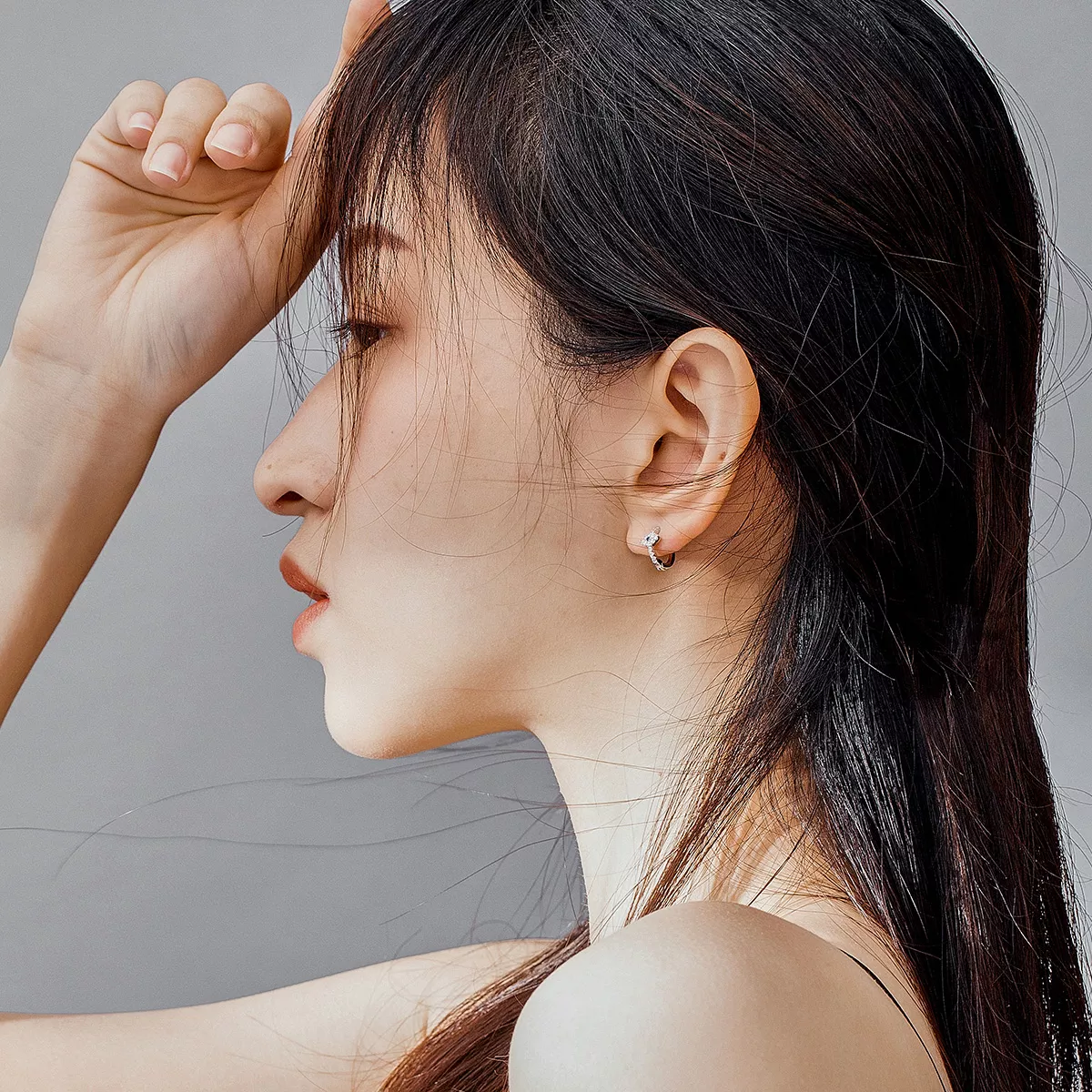 Brinco Argolas Olho do diabo estilo Pandora - SCE783-A