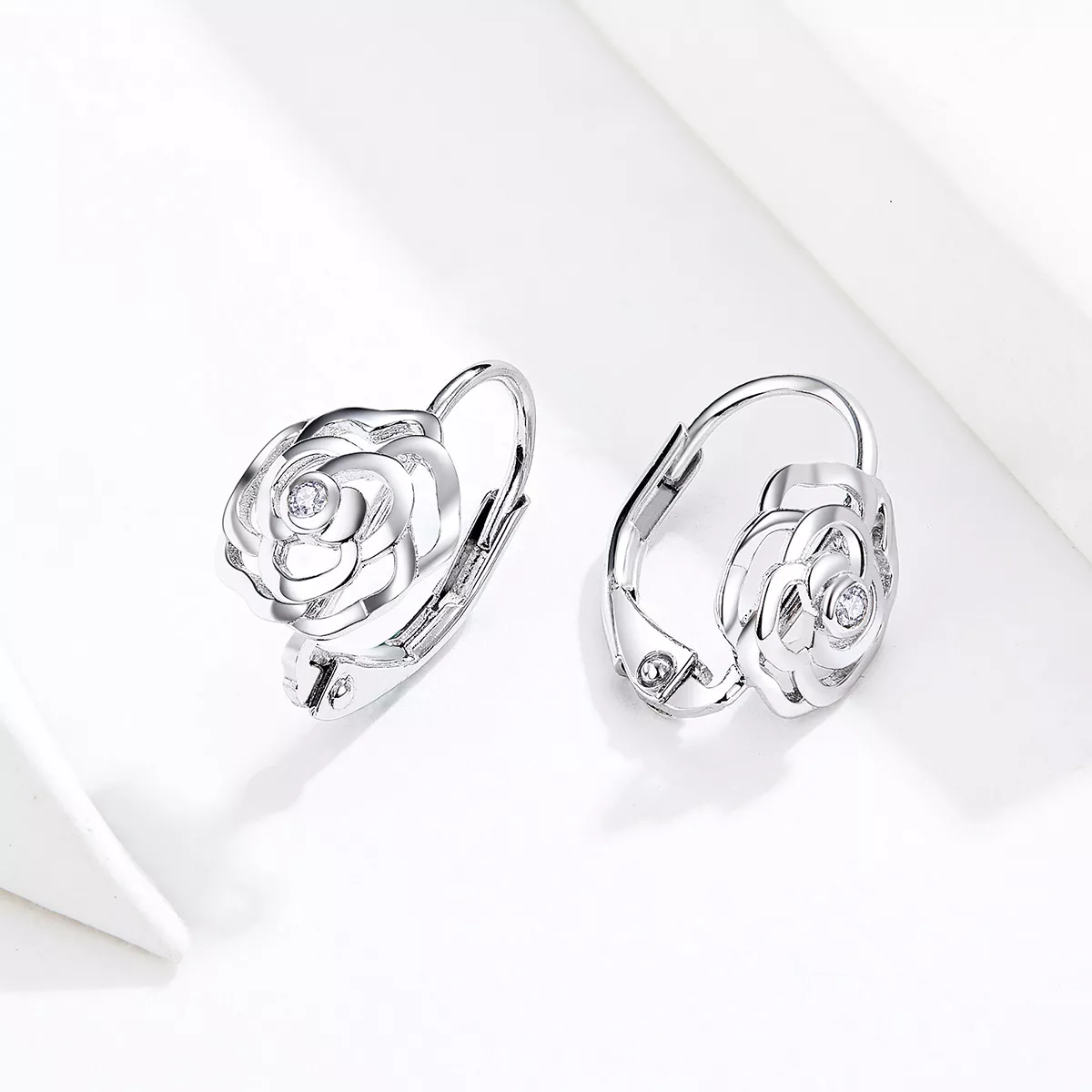 Brinco Argolas Rosa life Pandora - SCE745