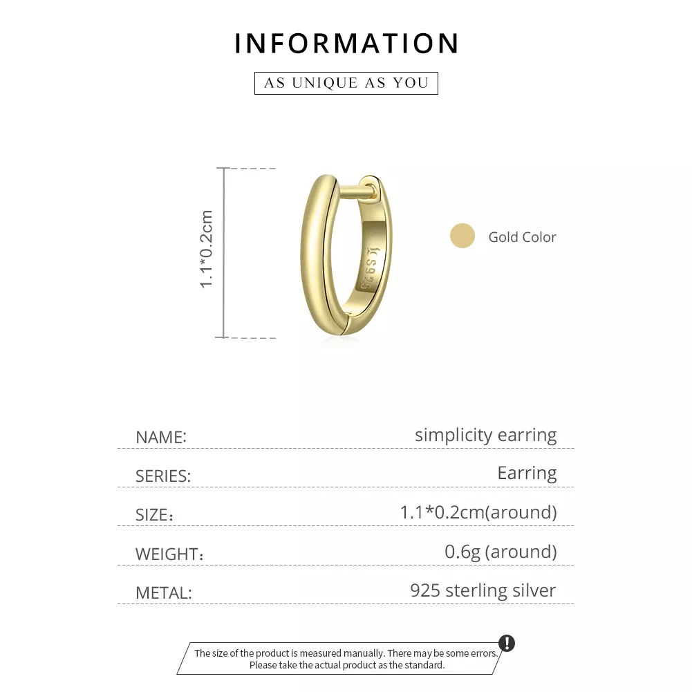 Brinco Argolas Simplicidade estilo Pandora - SCE1093