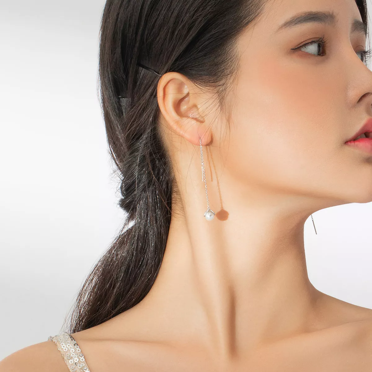 Brinco Broto de flores estilo Pandora - BSE373