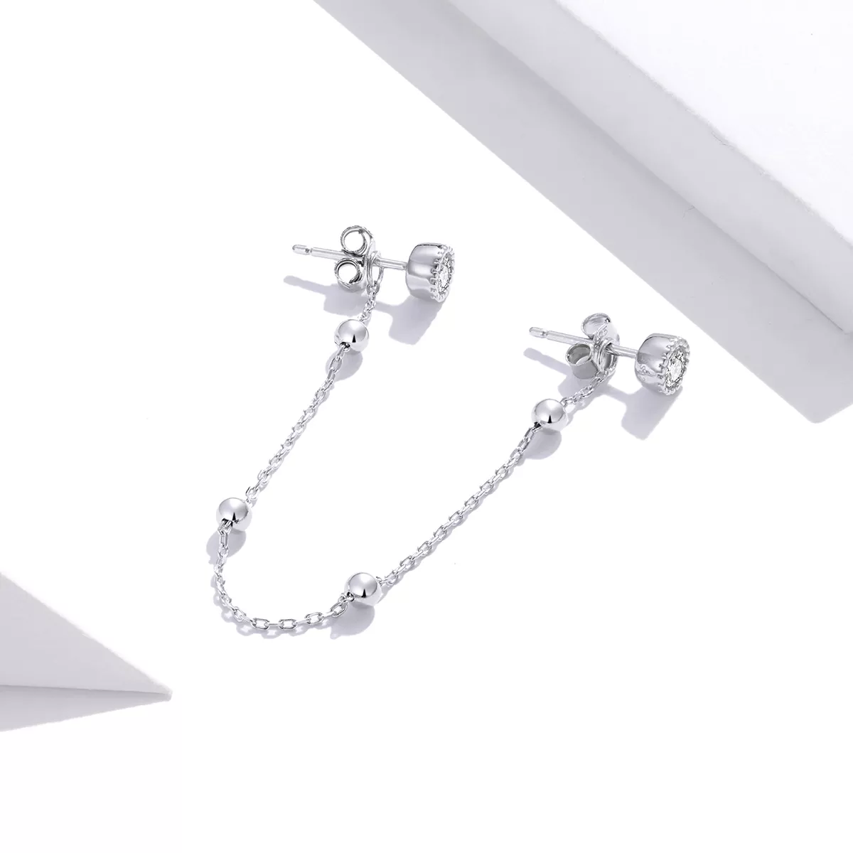 Brinco Corrente Fashion Frisada estilo Pandora - SCE1107