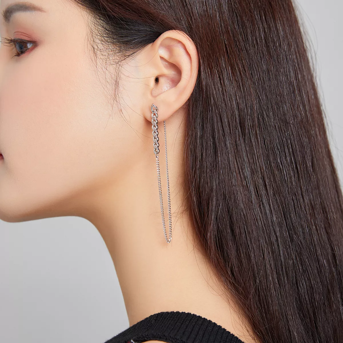 Brinco Corrente vintage estilo Pandora - SCE1011