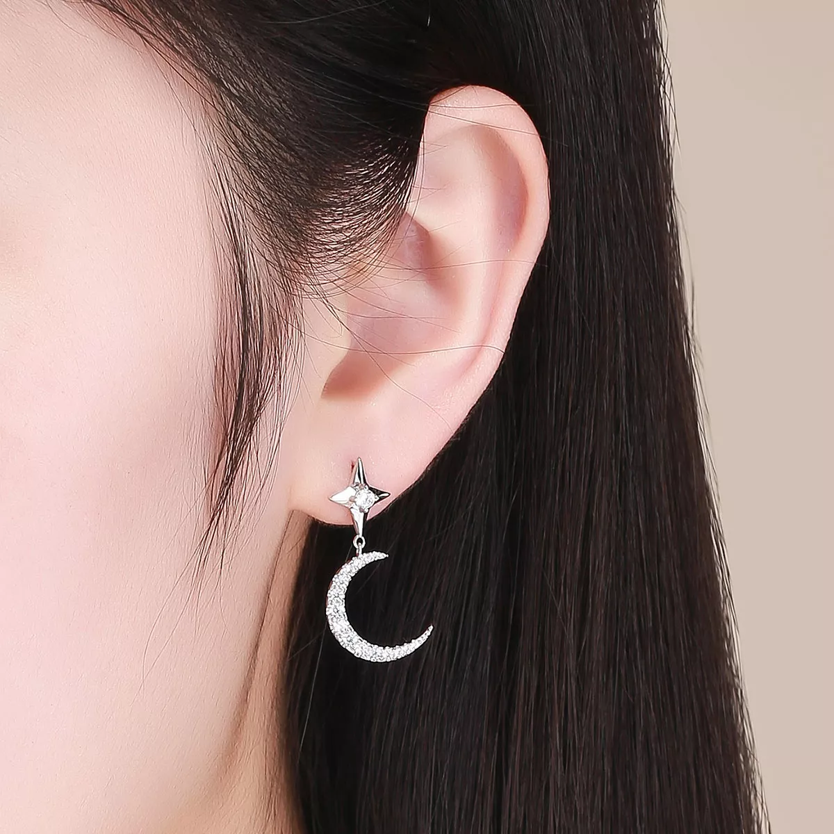 Brinco Céu da Lua Starlight estilo Pandora - BSE050