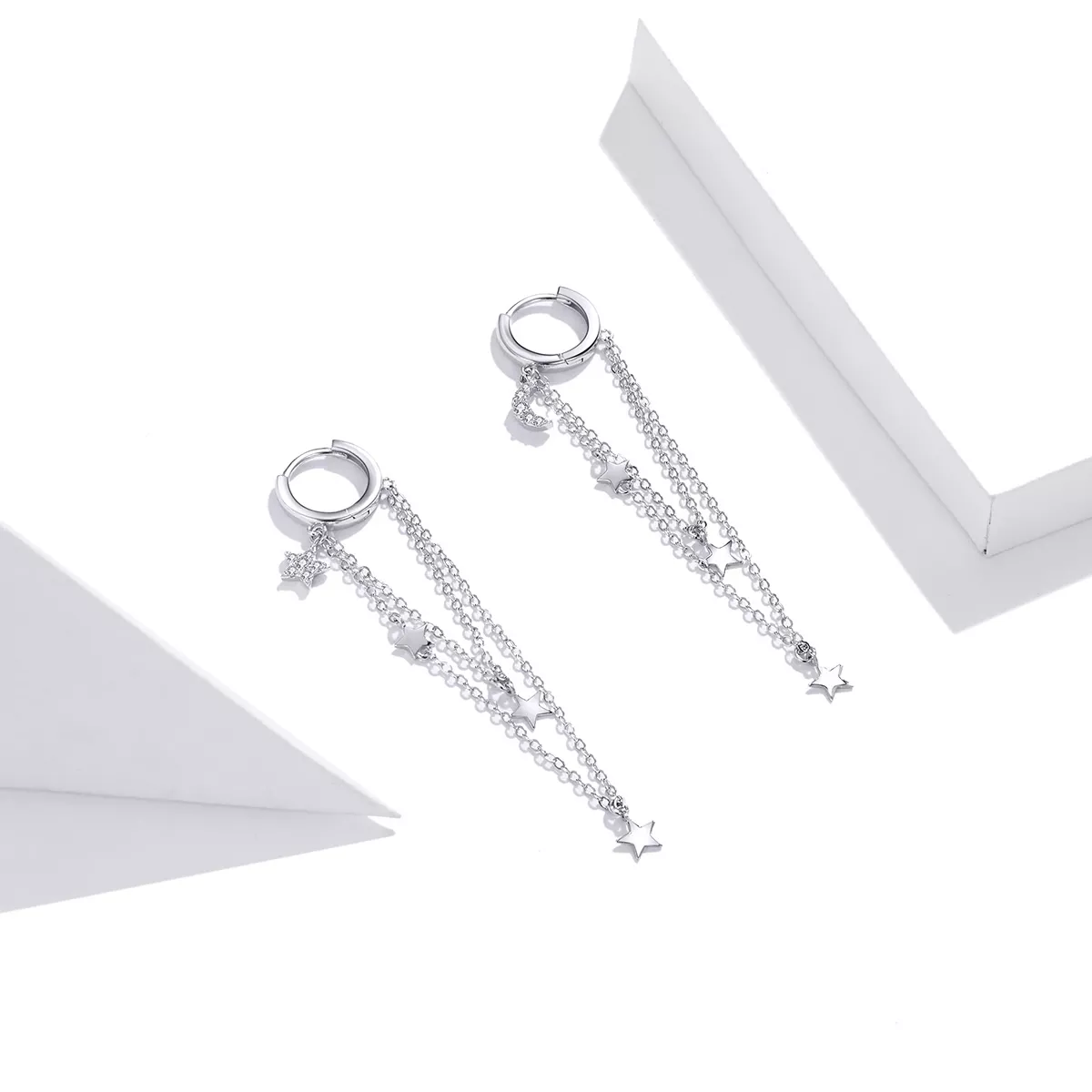 Brinco Elegant Star Moon estilo Pandora - SCE982