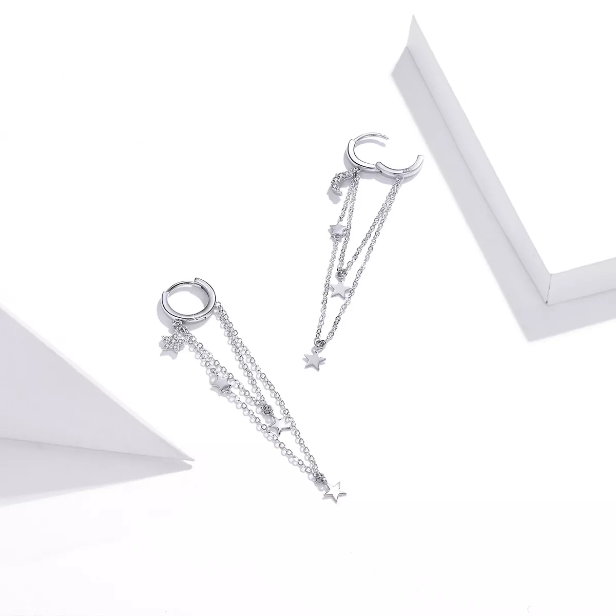 Brinco Elegant Star Moon estilo Pandora - SCE982