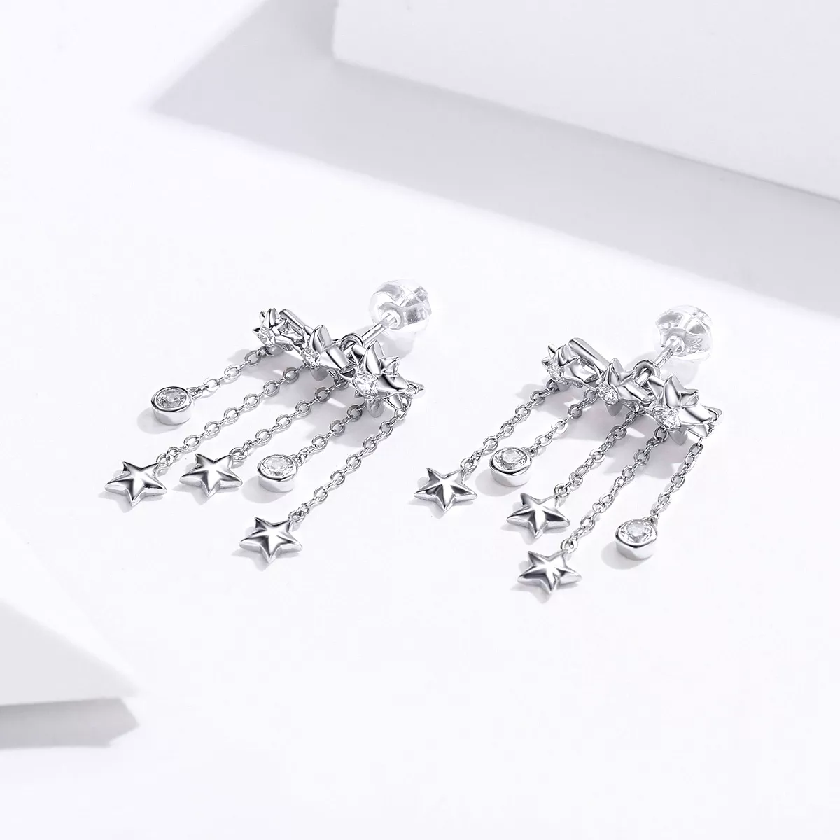 Brinco Estrela Brilhante estilo Pandora - SCE700