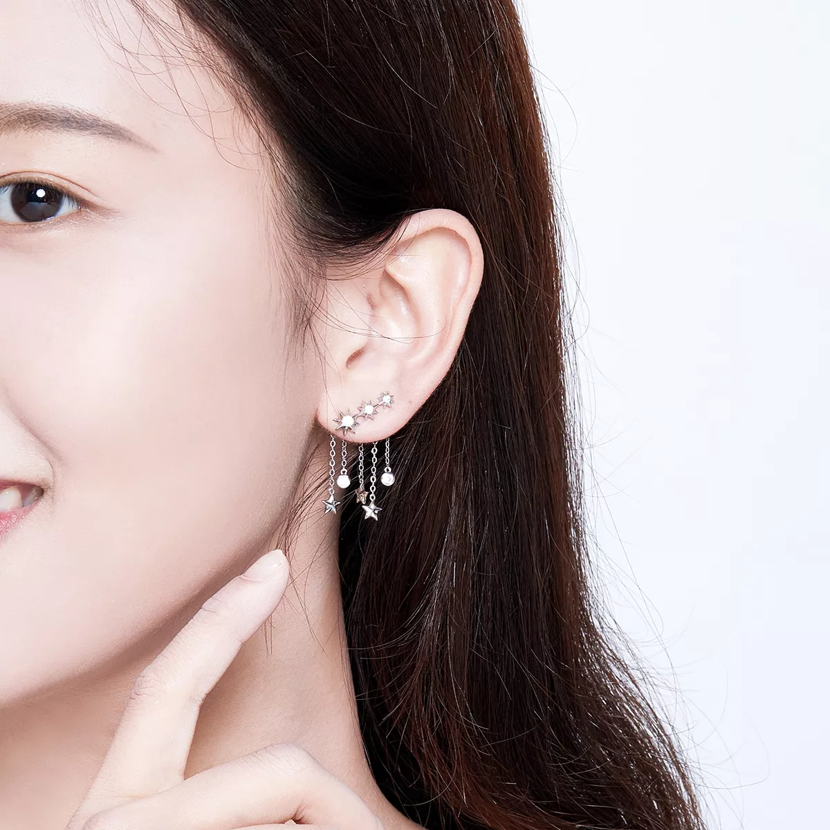 Brinco Estrela Brilhante estilo Pandora - SCE700