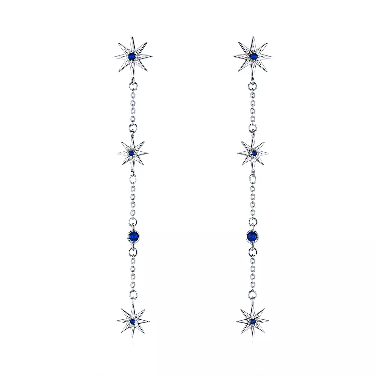 Brinco Estrela octogonal estilo Pandora - BSE060