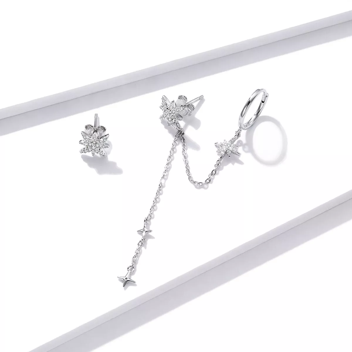 Brinco Estrelas brilhantes estilo Pandora - BSE433