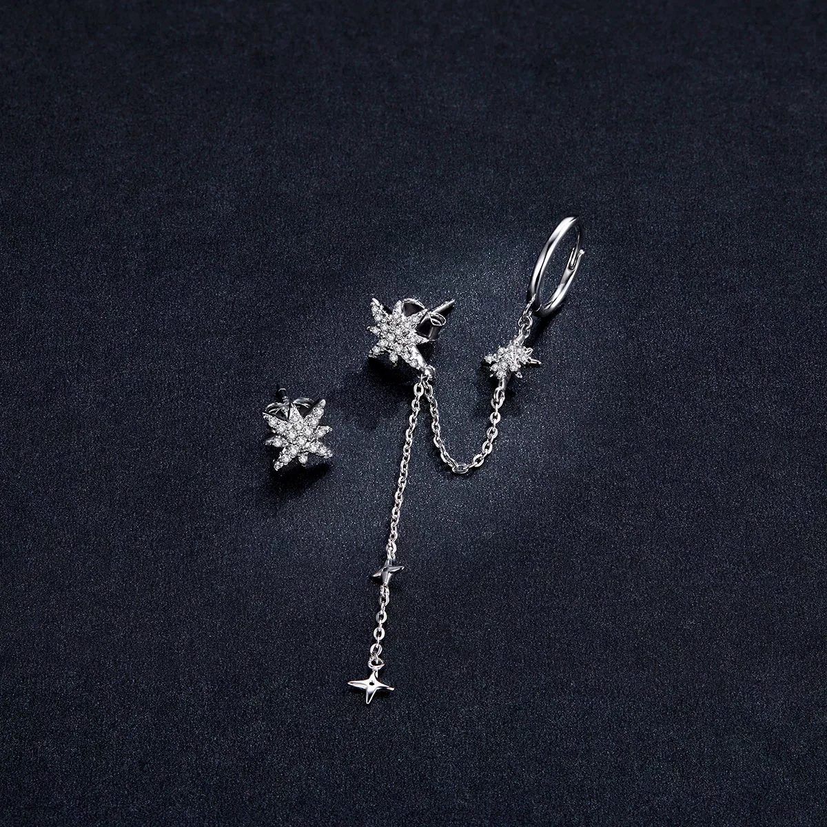 Brinco Estrelas brilhantes estilo Pandora - BSE433