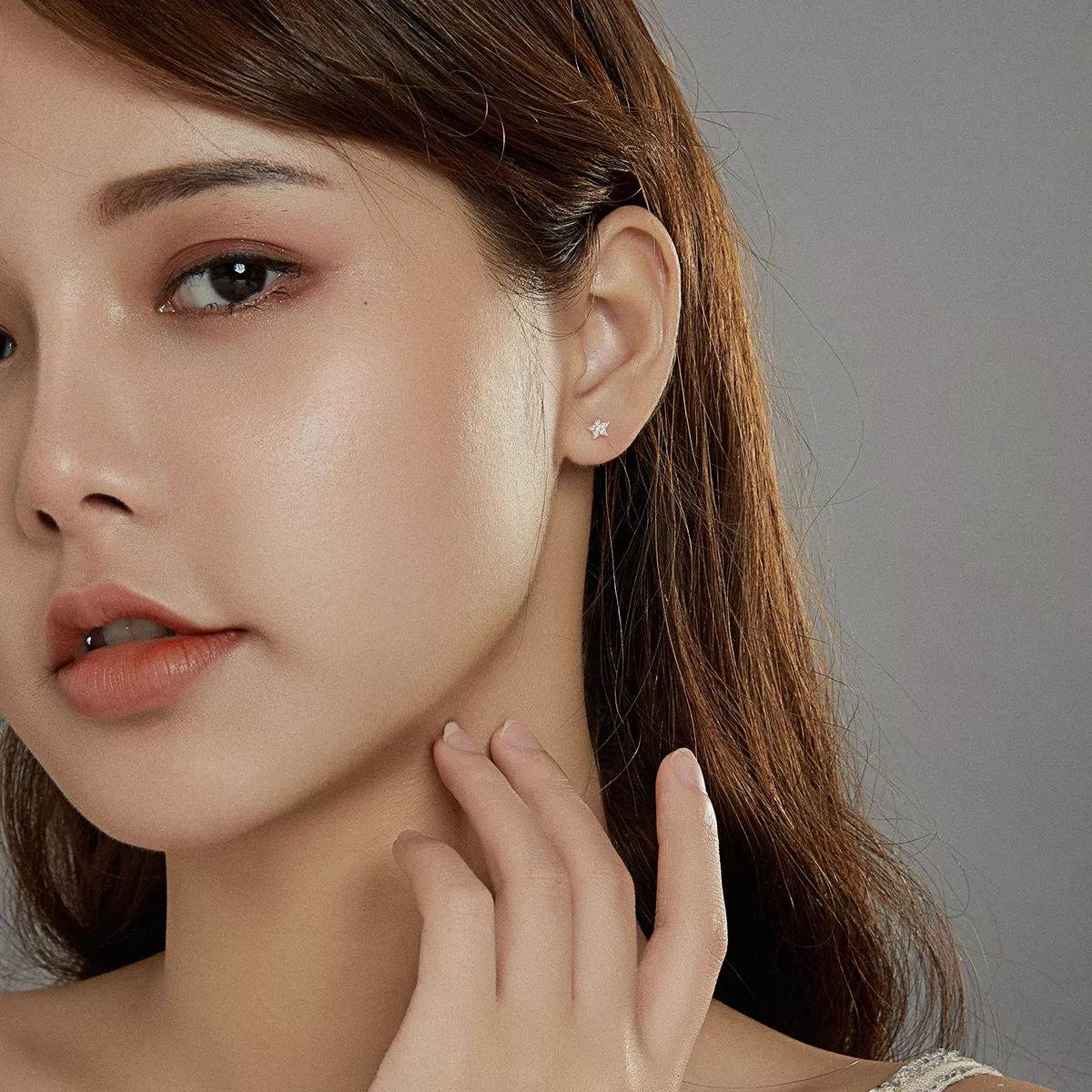 Brinco Lua e estrelas sonhadoras estilo Pandora - BSE431