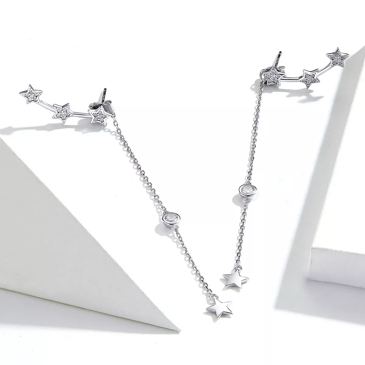 Brinco Manga Brilhante estilo Pandora - SCE727