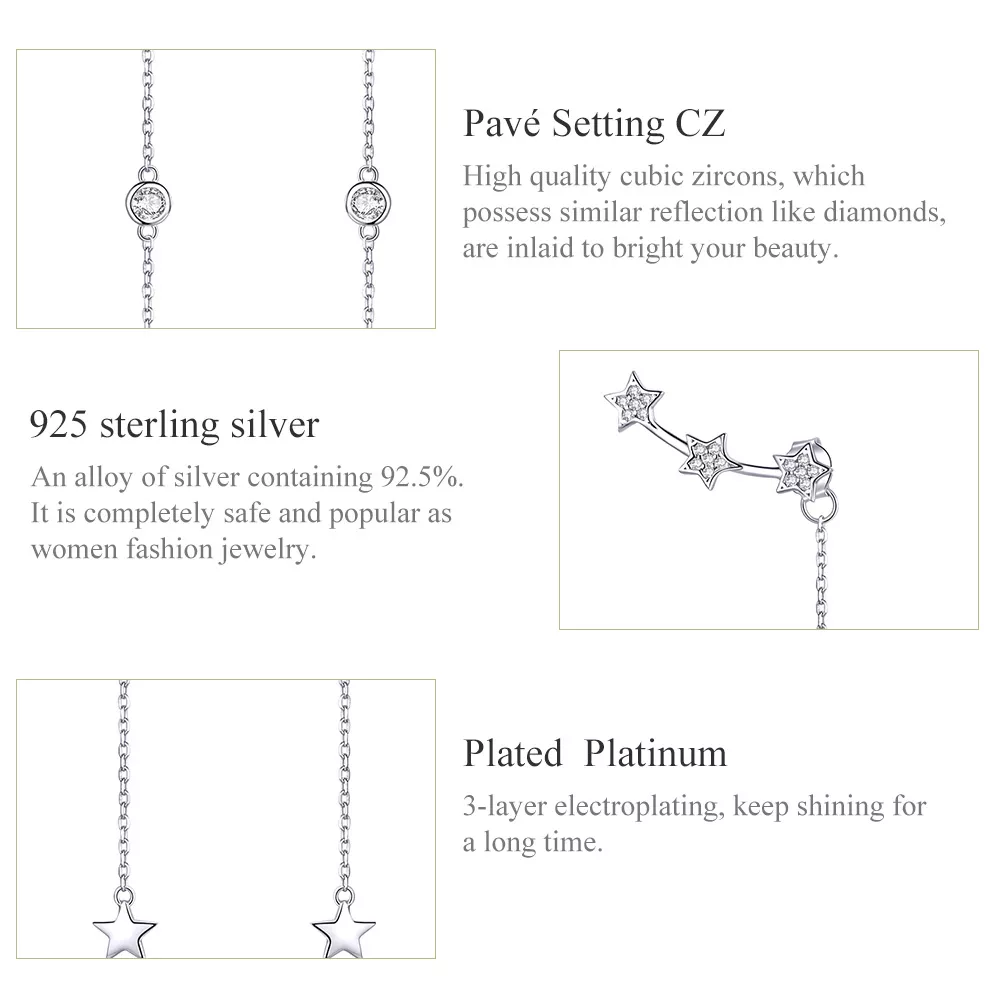 Brinco Manga Brilhante estilo Pandora - SCE727